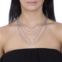 Collana Boccadamo Donna in Bronzo Cristallo XGR291 - XGR291